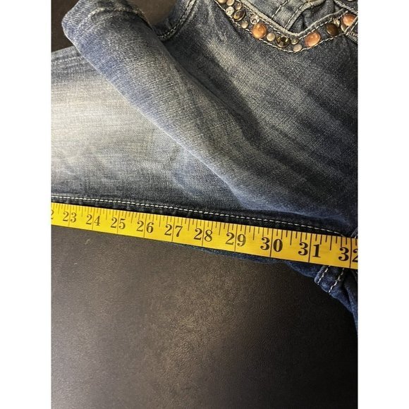 Blue Denim MISS ME JW4288B31 Stretch Boot Cut Jeans w/Crystals & Studs 25 - Picture 12 of 12